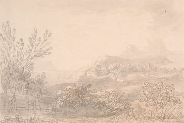 Estuary with Castle and Village