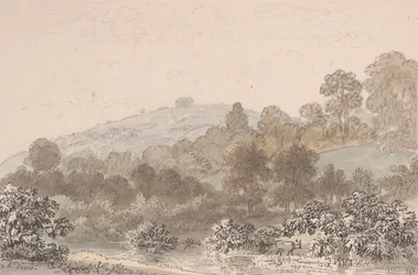Landscape with Stream in Foreground