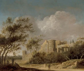 Landscape With A View Of A Ruin