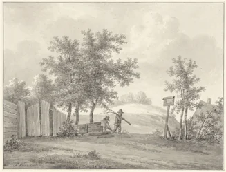 Dune Landscape with Two Gleaners