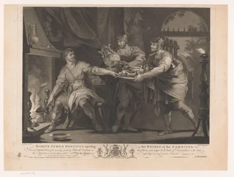 Manius Curius Dentatus Rejecting the Bribes of the Samnites (Seventeenth-Century Paintings from the Devonshire Collection)