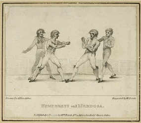 Humphreys and Mendoza (engraved by William Birch, published in 1792)