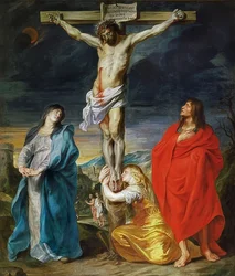 The Crucifixion of Christ with the Madonna, John the Baptist and Mary Magdalene, 1641