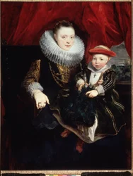 Portrait of a Young Woman with a Child