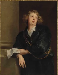 Portrait of Henricus Liberti (1600-1669), organ player of Antwerp cathedral