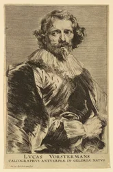 Portrait of Lucas Vorsterman I, from the Icones Principum Virorum
