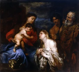 The Virgin and Child with Repentant Sinners
