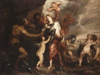 Venus at the Forge of Vulcan, also known as Thetis Receives the Arms of Achilles