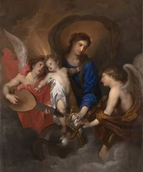 Virgin and Child with Music-Making Angels