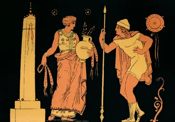 Electra and Orestes, 1880