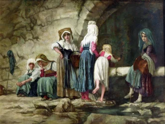 Peasants at a Fountain