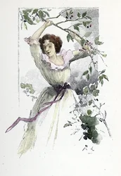 Portrait of the young Caroline de Colombier, c. 1785