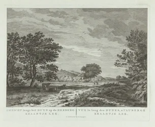 Dune Landscape with Walking Family (View along the Dune to the Inn Kraantje Lek)