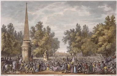The Feast of Virgil at Mantua, 24 Vendemiaire, Year 6 (October 1797) engraved by Georges Malbeste