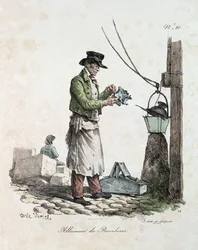 The Lamplighter, engraved by Francois Seraphin Delpech