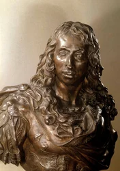 Bust in bronze of Louis II of Bourbon, Prince of Conde known as the Grand Conde