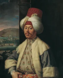 Portrait of an European in Turkish Costume