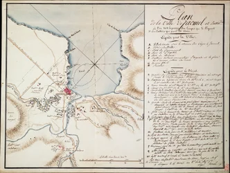 Vicinity of Jacmel, Used to Indicate Lines and Positions Occupied During the Blockade and the Batteries Established in Order to Build the Besieged Defences