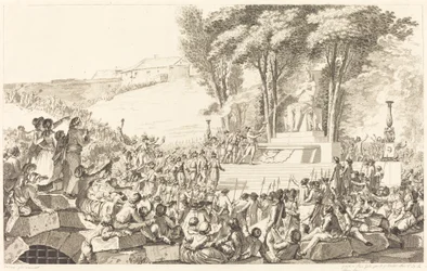The Fountain of Regeneration on the Ruins of the Bastille, April 10, 1793