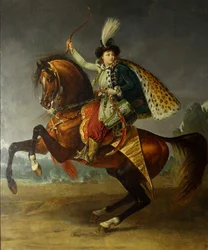 Equestrian portrait of Prince Boris Nikolayevich Yusupov