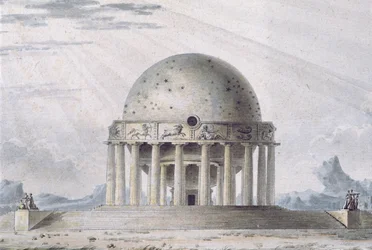 Design for a House for a Cosmopolite, 1783 (detail)