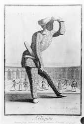 Harlequin, Engraved by Juan Dolivar