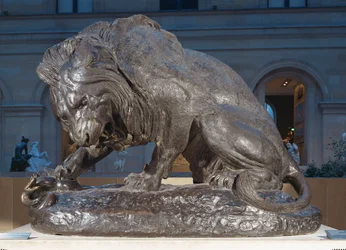 Lion with a Serpent ...