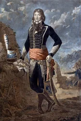 Portrait of General Marceau (1769-1796) (Francois Severin Marceau Desgraviers) (engraving)