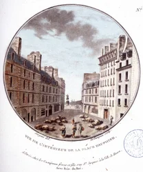 Interior View of Place Dauphine, Paris
