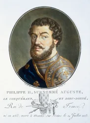 Philippe II Auguste (engraving by Pierre Blin, 1786-92)
