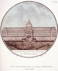 View of the Hotel Regionnal des Invalides on the Seine Side, Paris