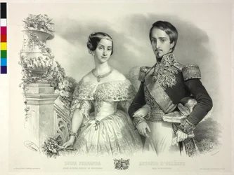 Infanta of Spain with Her Husband Antoine d