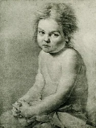 Nature Study for a Naked Seated Girl