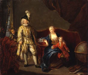 The Captain of the Swiss Guard von Erlach with his Family