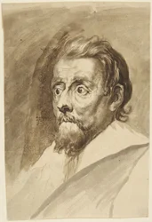 Old man with beard, facing left
