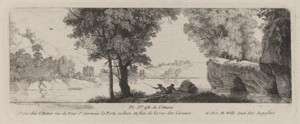 River Landscape with an Angler