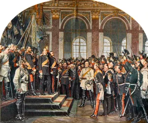 The Proclamation of the German Empire in the Galerie des Glaces at Versailles