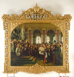 The Proclamation of Wilhelm as Kaiser of the New German Reich, in the Hall of Mirrors at Versailles on 18th January 1871, painted 1885