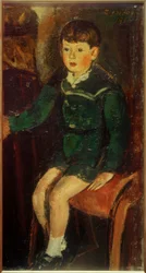 Son Peter (seated)