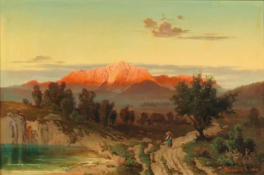 Sunset Over the Hoher Göll