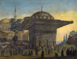 View of the Tophane Fountain, Istanbul, Turkey