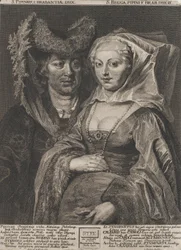 Saint Pepin I and his daughter, Saint Begga, 1732