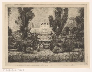Backside of Huis ten Bosch Palace in The Hague