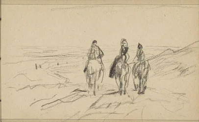 Three Riders in the Dunes