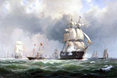 The Baltic Fleet Leaving Spithead, 15th March 1854