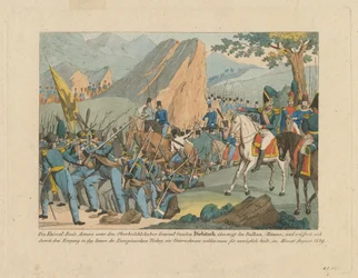 The Army of Graf Ivan Ivanovich Diebitsch crossing the Balkans