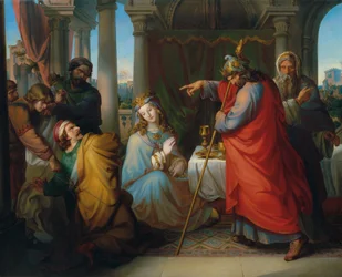 King Ahasuerus Condemns Haman to Death
