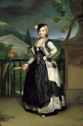 Portrait of Isabel Parreno Arce Ruiz de Alarcon y Valdés, Marchioness of Llano