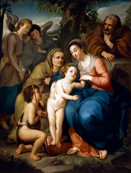 The Holy Family with Saint Elizabeth, Saint John the Baptist and Two Angels