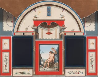 Mural from a Roman house on the grounds of the Villa Negroni in Rome, Venus and the wounded Adonis. 1778